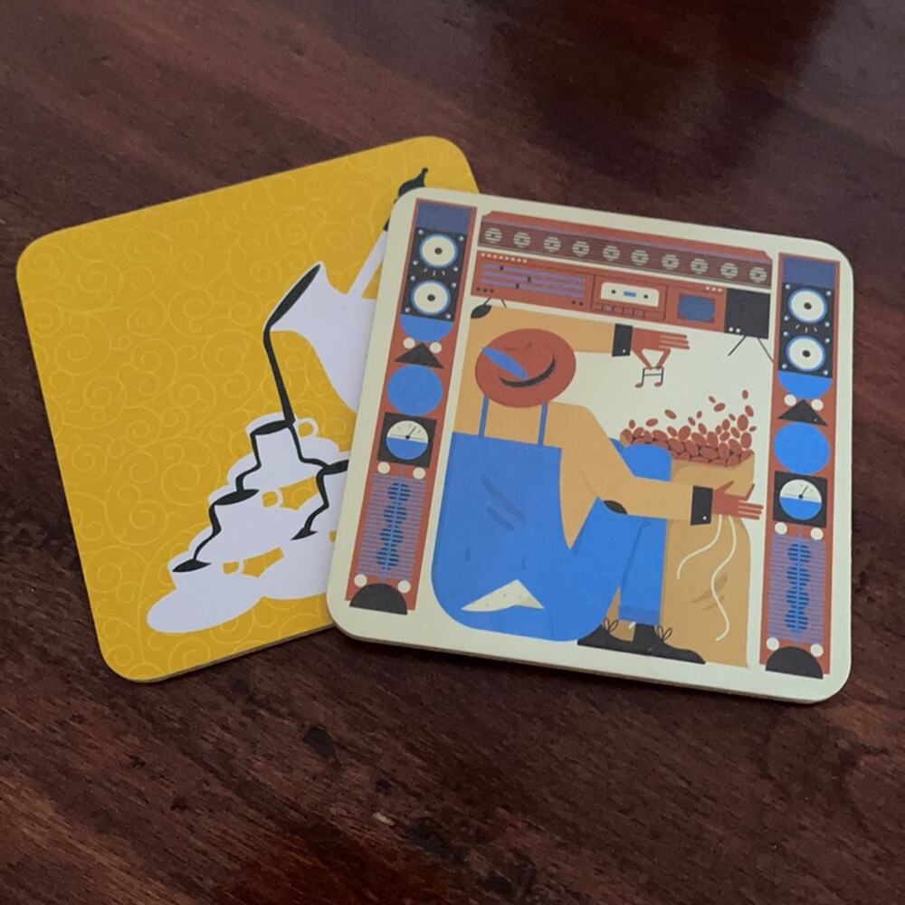NWOT Nespresso Coastal Retro Coffee Coasters